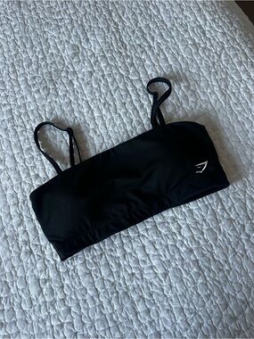 Gymshark Black Strap Bandeau Sports Bra